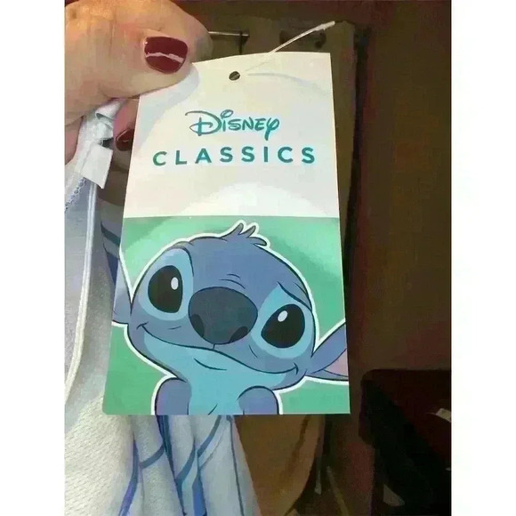 Disney Lilo & Stitch Unisex Blue Striped Baseball Jersey Size L - Picture 12 of 15